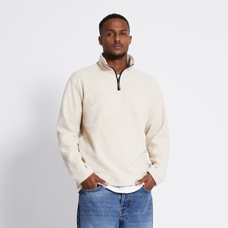 Fleece sweater "Fille" Light Beige